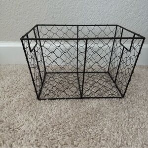 Black Wire Storage Basket